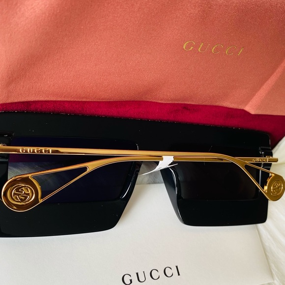 Gucci embellished rectangular sunglasses - Picture 3 of 13